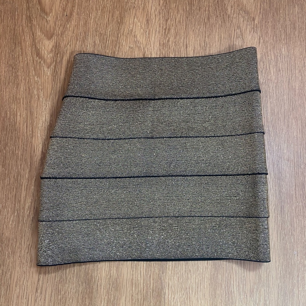 Gold bandage skirt